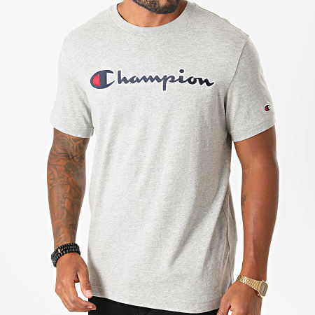 Champion - Tee Shirt 214726 Gris Chiné
