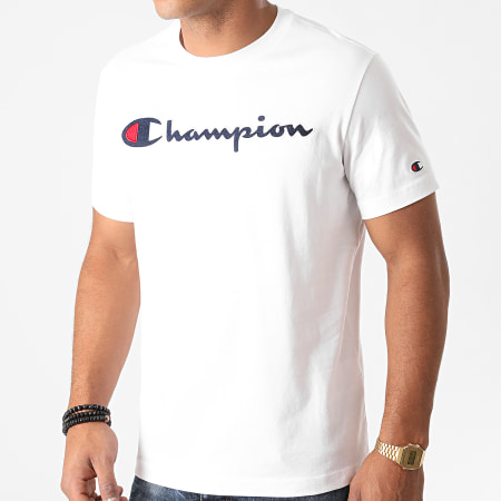 Champion - Tee Shirt 214726 Blanc