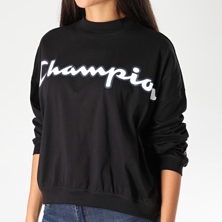 Champion - Tee Shirt Manches Longues Femme 113197 Noir