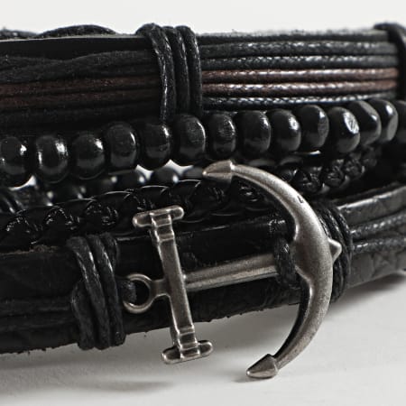 Deeluxe - Bracelet Multi-rangs Authentic Noir