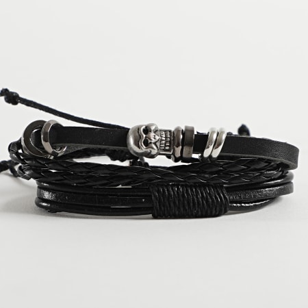 Deeluxe - Bracelet Multi-rangs Authentic Noir