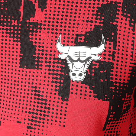 New Era - Tee Shirt NBA All Over Error Print Chicago Bulls 12485700 Rouge Noir
