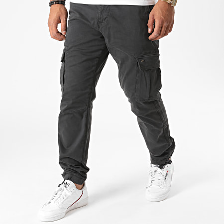 Only And Sons - Pantalon Cargo Aged Life Gris Anthracite