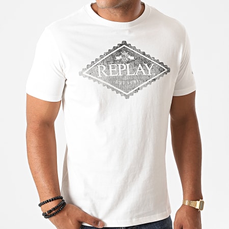 Replay - Tee Shirt M3140-23046P Blanc