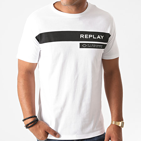 Replay - Tee Shirt M3156-2660 Blanc