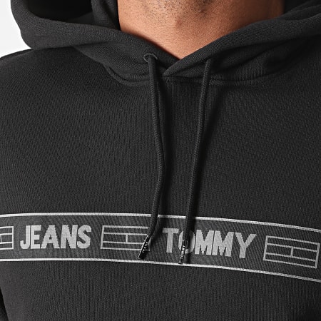 Tommy Jeans - Sweat Capuche Tonal Tape 8410 Noir