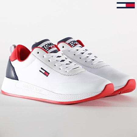 Tommy Jeans - Baskets Femme Mix Material Flexi 1114 Red White Blue
