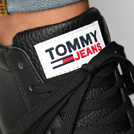 Tommy Jeans - Baskets Essential Leather 0567 Black