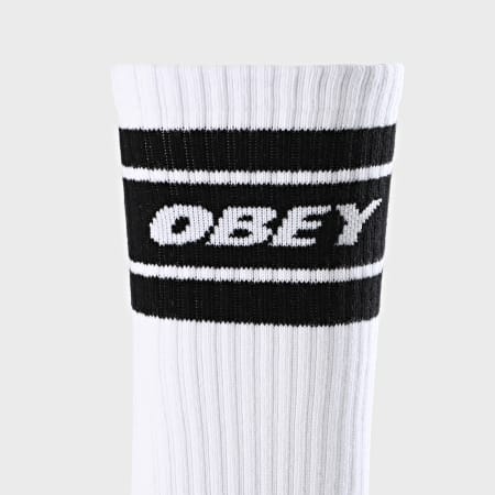 Obey - Paire De Chaussettes Cooper II Blanc Noir