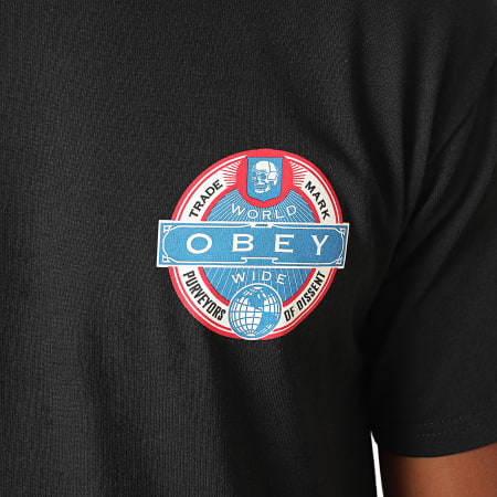 Obey - Tee Shirt Purveyors Of Dissent Noir