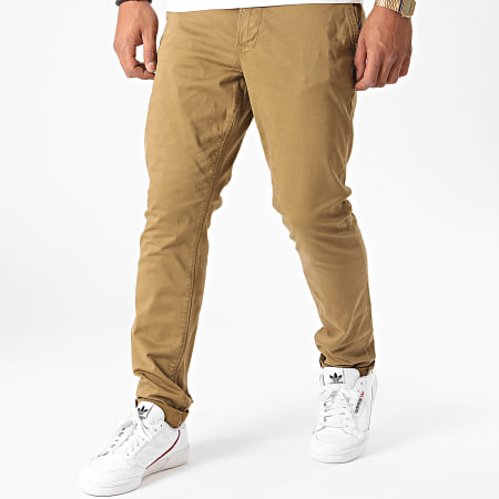 Only And Sons - Pantalon Chino Will Life Beige Foncé