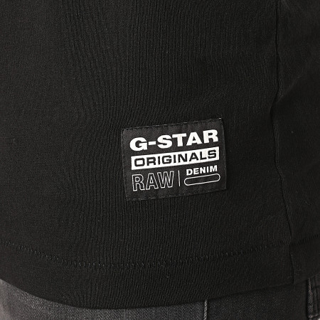 G-Star - Tee Shirt Felt Applique Logo D17654-C336 Noir