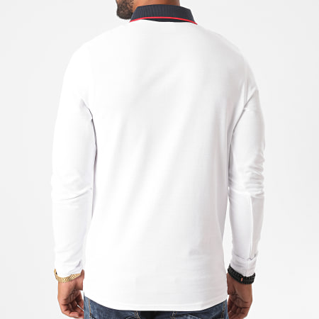 Jack And Jones - Polo Manches Longues Charming Blanc