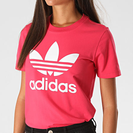 Adidas Originals - Tee Shirt Femme Trefoil GD2312 Rose Fushia