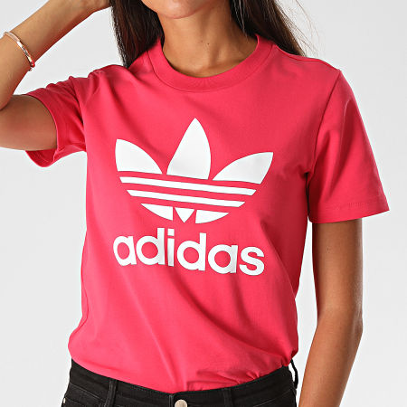 Adidas Originals - Tee Shirt Femme Trefoil GD2312 Rose Fushia