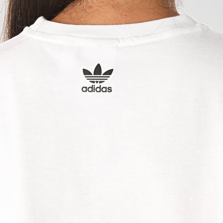 Adidas Originals - Tee Shirt Femme Large Logo GD2358 Blanc