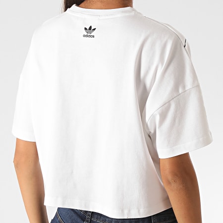 Adidas Originals - Tee Shirt Femme Large Logo GD2358 Blanc