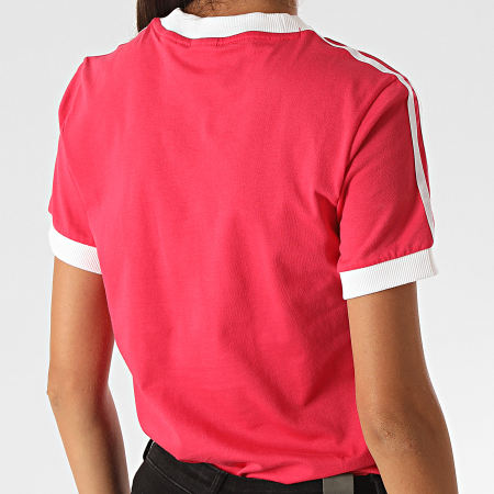 Adidas Originals - Tee Shirt Femme A Bandes GD2440 Rose Fushia