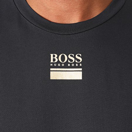 BOSS - Tee Shirt Manches Longues 50436242 Bleu Marine Doré