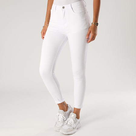 Girls Outfit - Jean Skinny Femme R633-2 Blanc