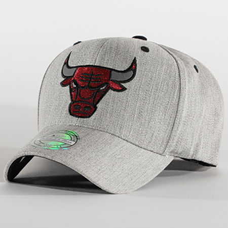 Mitchell and Ness - Casquette 110 Chicago Bulls Gris Chiné
