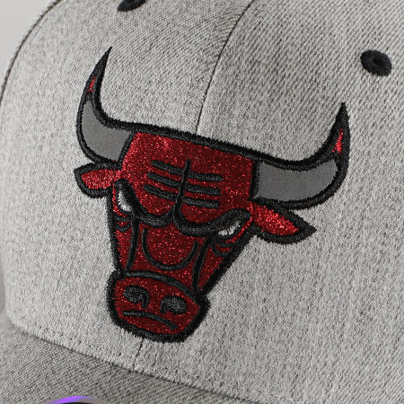 Mitchell and Ness - Casquette 110 Chicago Bulls Gris Chiné