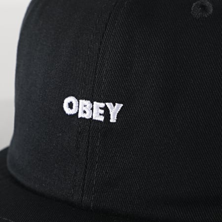 Obey - Casquette Snapback Bold 6 Panel Noir