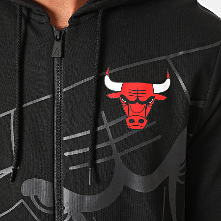 New Era - Sweat Zippé Capuche Chicago Bulls Big Logo 12485691 Noir
