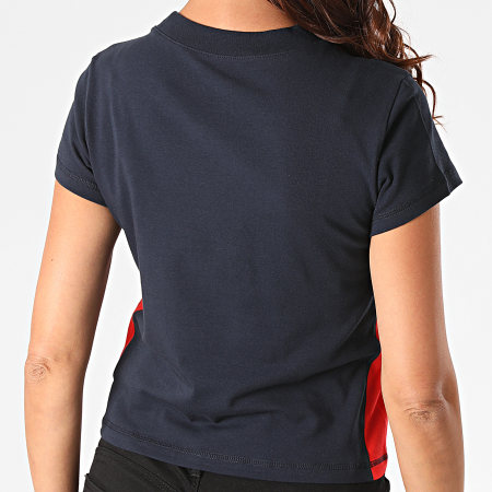 Champion - Tee Shirt Femme A Bandes 113384 Bleu Marine