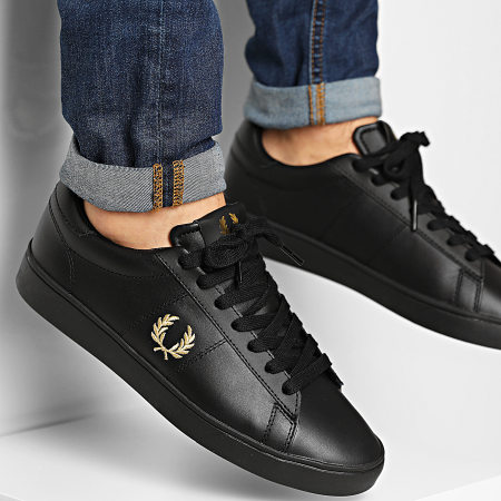 Fred Perry - Baskets Spencer Leather B8250 Black