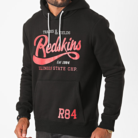 Redskins - Sweat Capuche State Poster Noir