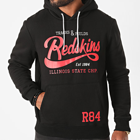 Redskins - Sweat Capuche State Poster Noir