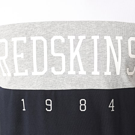 Redskins - Tee Shirt Tricolore Doves Calder Bleu Marine Blanc Gris Chiné