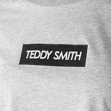Teddy Smith - Tee Shirt Crop Femme 31014913D GRis Chiné