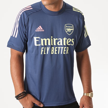 Adidas Sportswear - Tee Shirt A Bandes Arsenal FC FQ6188 Bleu Marine