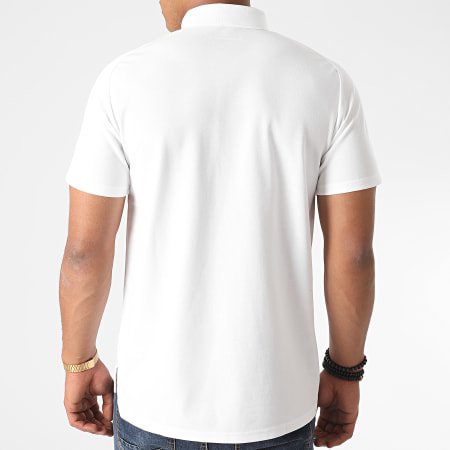 Adidas Performance - Polo Manches Courtes A Bandes Real FQ7858 Blanc