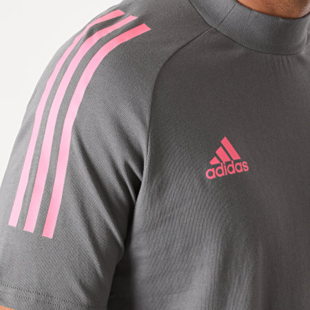 Adidas Sportswear - Tee Shirt A Bandes Real FQ7871 Gris