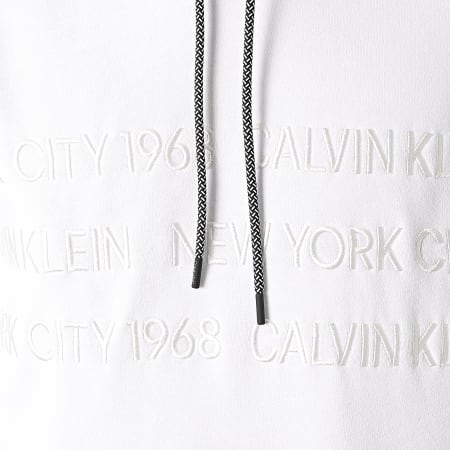 Calvin Klein - Sweat Capuche Graphic Embroidery 5720 Blanc