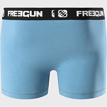 Freegun - Boxer Coton Bleu Clair