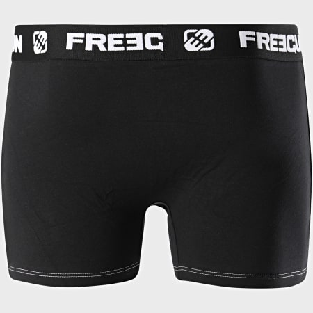 Freegun - Lot De 2 Boxers Ultra Stretch Noir