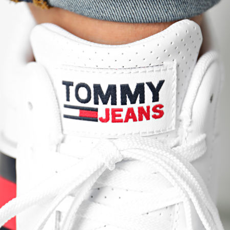 Tommy Jeans - Baskets Flexi Perf Leather Runner 0580 White