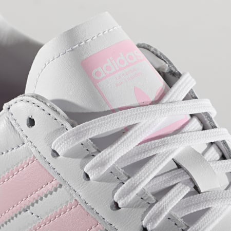 Adidas Originals - Baskets Femme Team Court FW5071 Footwear White Cloud Pink