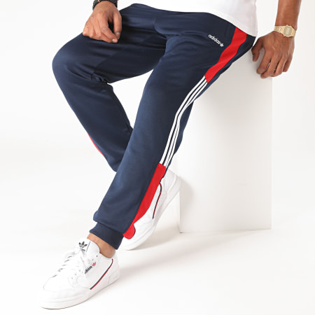Adidas Originals - Pantalon Jogging Tricolore A Bandes Classics TP GD2066 Bleu Marine Rouge