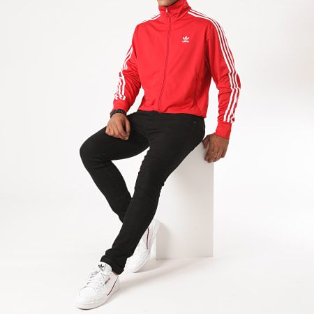 Adidas Originals - Veste Zippée A Bandes Firebird GF0211 Rouge