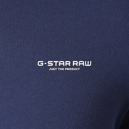 G-Star - Tee Shirt Text GR D17135-336 Bleu Marine