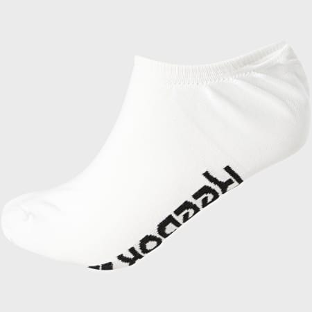 Reebok - Confezione da 3 paia di calzini bassi invisibili GC8710 Bianco nero grigio erica