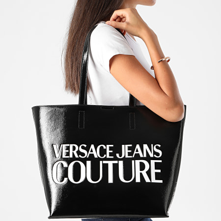 Versace Jeans Couture - Ensemble Sac A Main Et Pochette Femme VZABP6 Noir