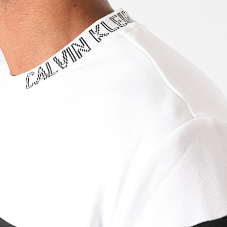 Calvin Klein - Sweat Crewneck Collar Logo Block 6515 Blanc