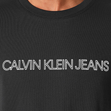 Calvin Klein - Tee Shirt Outline Logo Back 6687 Noir