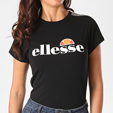 Ellesse - Tee Shirt Femme A Bandes Malis SGG09674 Noir